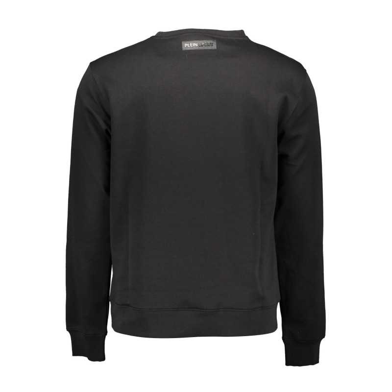 PLEIN SPORT SWEATSHIRT WITHOUT ZIP MAN BLACK