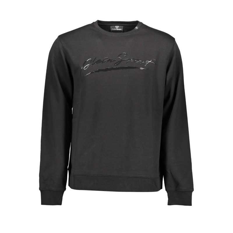 PLEIN SPORT SWEATSHIRT WITHOUT ZIP MAN BLACK