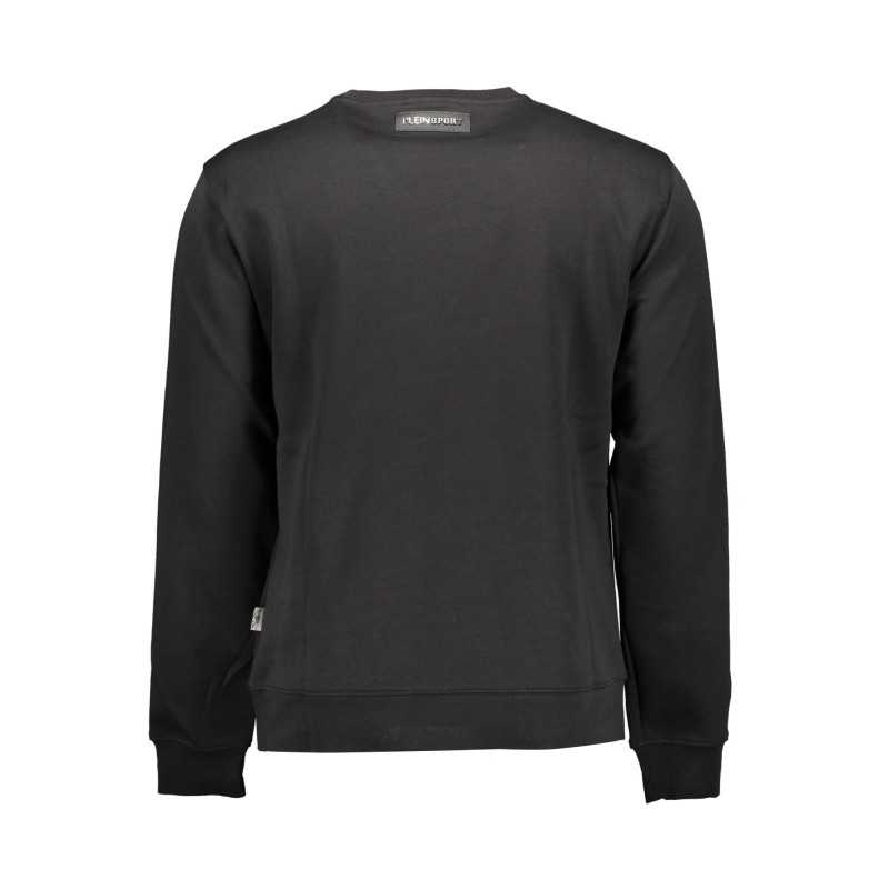 PLEIN SPORT SWEATSHIRT WITHOUT ZIP MAN BLACK