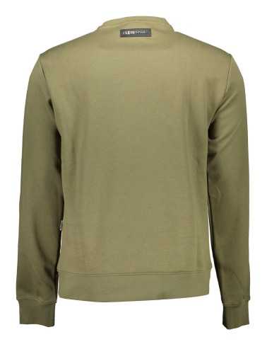 PLEIN SPORT SWEATSHIRT WITHOUT ZIP MAN GREEN