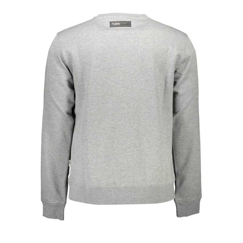 PLEIN SPORT SWEATSHIRT WITHOUT ZIP MAN GRAY