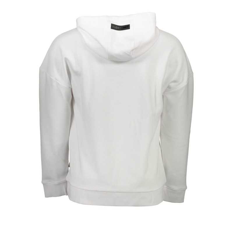 PLEIN SPORT SWEATSHIRT WITHOUT ZIP MAN WHITE