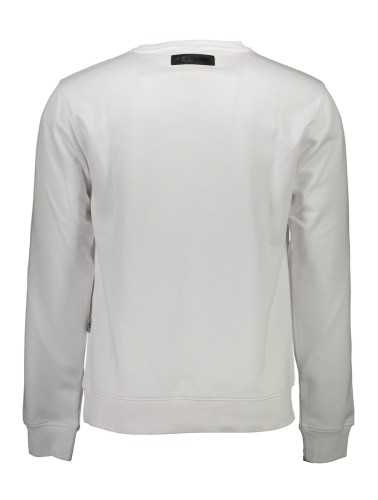 PLEIN SPORT SWEATSHIRT WITHOUT ZIP MAN WHITE