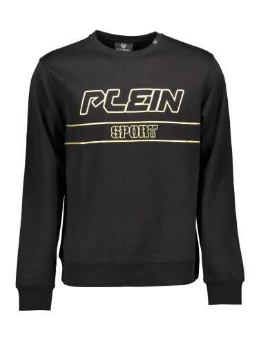 PLEIN SPORT SWEATSHIRT WITHOUT ZIP MAN BLACK