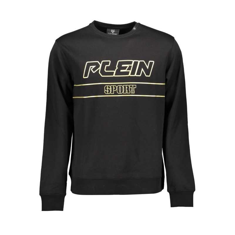 PLEIN SPORT SWEATSHIRT WITHOUT ZIP MAN BLACK