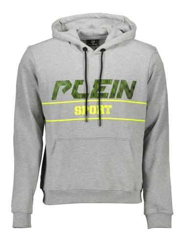 PLEIN SPORT SWEATSHIRT WITHOUT ZIP MAN GRAY