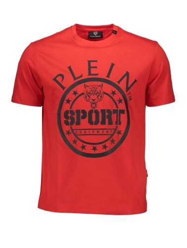 PLEIN SPORT T-SHIRT MANICHE CORTE UOMO ROSSO