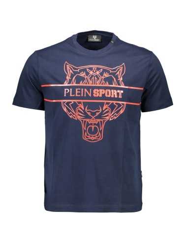 PLEIN SPORT MEN'S SHORT SLEEVE T-SHIRT BLUE