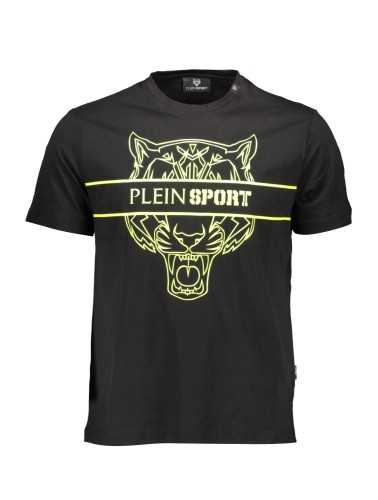 PLEIN SPORT T-SHIRT MANICHE CORTE UOMO NERO