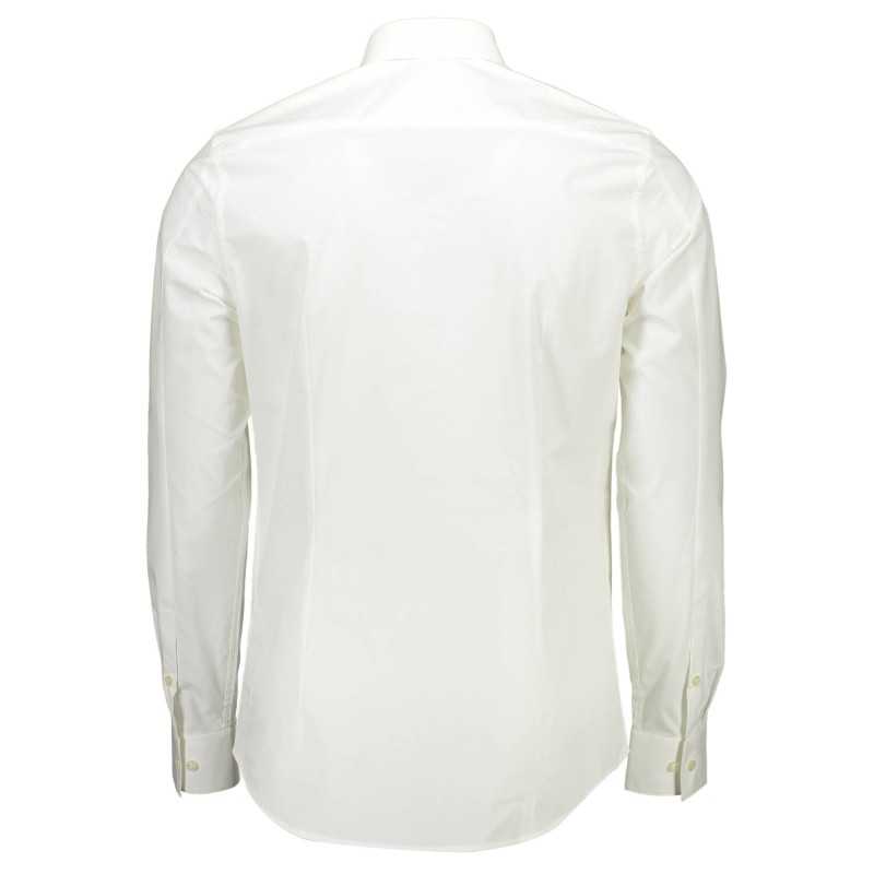 CALVIN KLEIN WHITE MEN'S LONG SLEEVE SHIRT