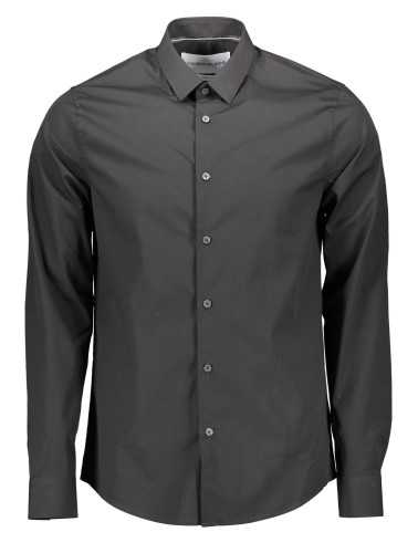 CALVIN KLEIN MEN'S LONG SLEEVE SHIRT BLACK