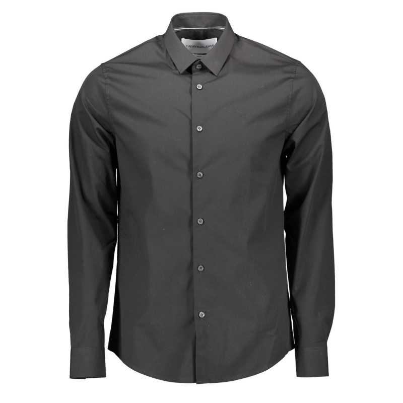 CALVIN KLEIN MEN'S LONG SLEEVE SHIRT BLACK