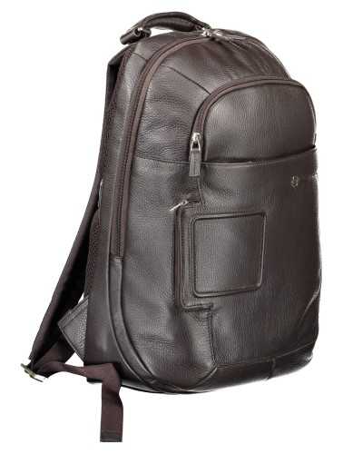 PIQUADRO MEN'S BROWN BACKPACK