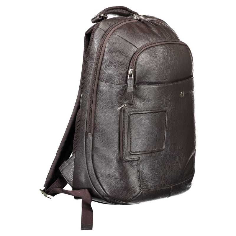 PIQUADRO MEN'S BROWN BACKPACK