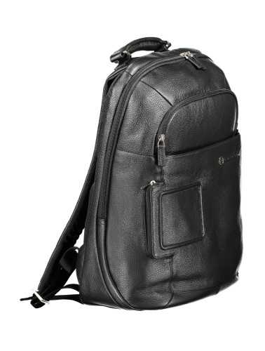 PIQUADRO MEN'S BLACK BACKPACK