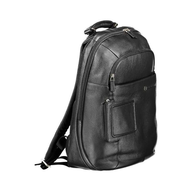 PIQUADRO MEN'S BLACK BACKPACK