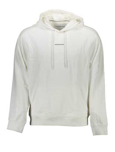 CALVIN KLEIN SWEATSHIRT WITHOUT ZIP MAN WHITE