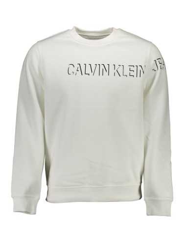 CALVIN KLEIN FELPA SENZA ZIP UOMO BIANCO