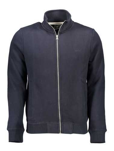 SUPERDRY FELPA CON ZIP UOMO BLU