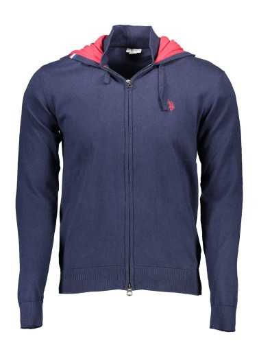 US POLO CARDIGAN MAN BLUE