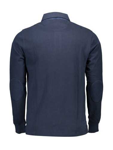 US BLUE MEN'S LONG SLEEVE POLO SHIRT