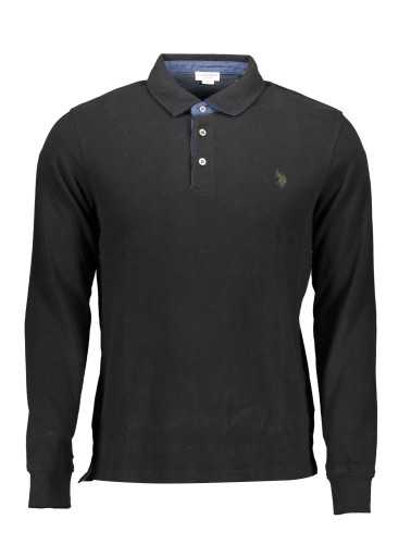 US POLO LONG SLEEVE POLO SHIRT MAN BLACK