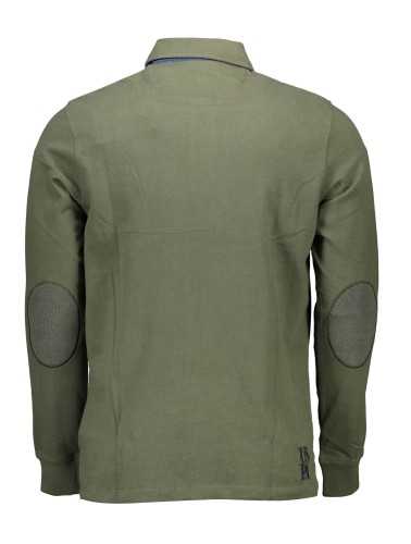 US POLO SHIRT LONG SLEEVE MEN'S GREEN