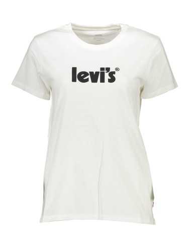 LEVI'S WHITE WOMAN SHORT SLEEVE T-SHIRT