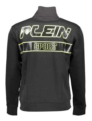 PLEIN SPORT SWEATSHIRT WITH ZIP MAN BLACK