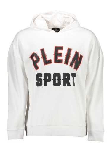 PLEIN SPORT SWEATSHIRT WITHOUT ZIP MAN WHITE