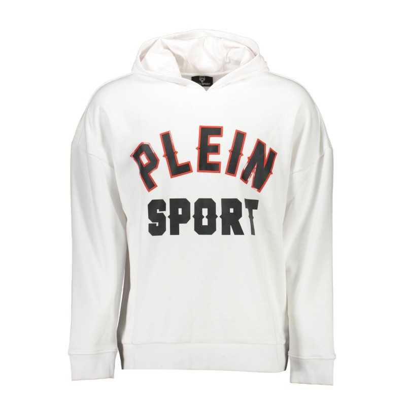 PLEIN SPORT SWEATSHIRT WITHOUT ZIP MAN WHITE