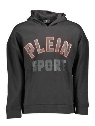 PLEIN SPORT SWEATSHIRT WITHOUT ZIP MAN BLACK