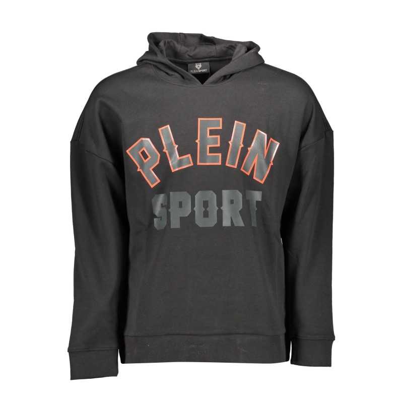 PLEIN SPORT SWEATSHIRT WITHOUT ZIP MAN BLACK