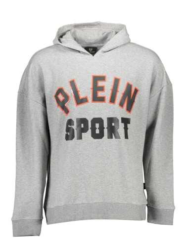 PLEIN SPORT SWEATSHIRT WITHOUT ZIP MAN GRAY