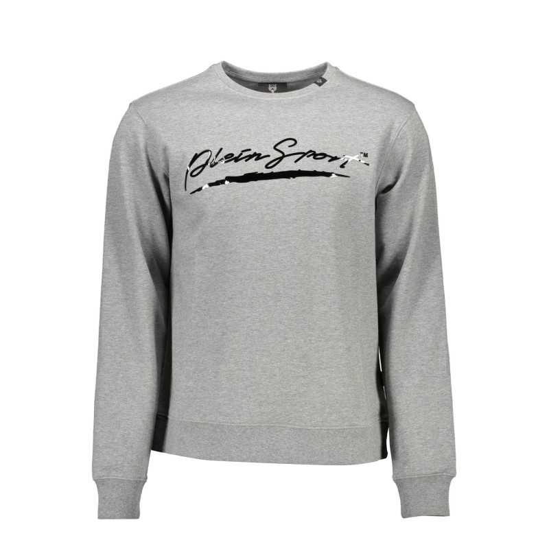 PLEIN SPORT SWEATSHIRT WITHOUT ZIP MAN GRAY