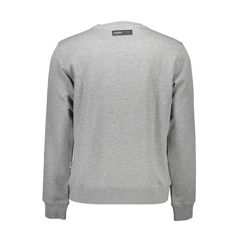 PLEIN SPORT SWEATSHIRT WITHOUT ZIP MAN GRAY