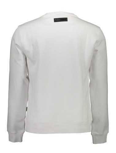 PLEIN SPORT SWEATSHIRT WITHOUT ZIP MAN WHITE