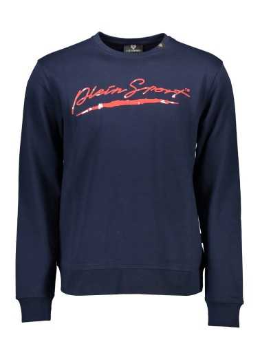 PLEIN SPORT SWEATSHIRT WITHOUT ZIP MAN BLUE