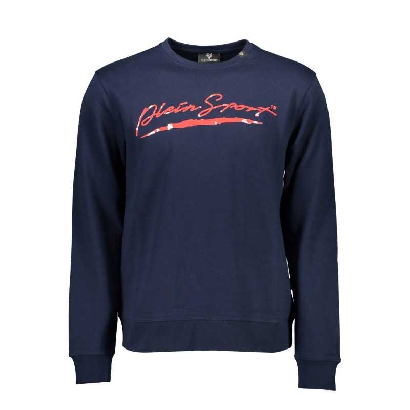 PLEIN SPORT SWEATSHIRT WITHOUT ZIP MAN BLUE