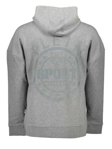 PLEIN SPORT SWEATSHIRT WITH ZIP MAN GRAY