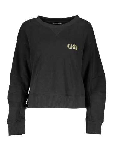 GUESS JEANS SWEATSHIRT WITHOUT ZIP WOMAN BLACK