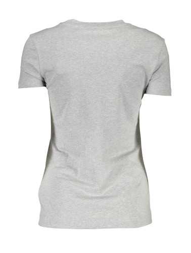 GUESS JEANS T-SHIRT MANICHE CORTE DONNA GRIGIO