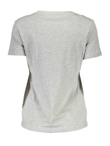 GUESS JEANS T-SHIRT MANICHE CORTE DONNA GRIGIO