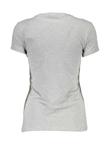 GUESS JEANS T-SHIRT MANICHE CORTE DONNA GRIGIO