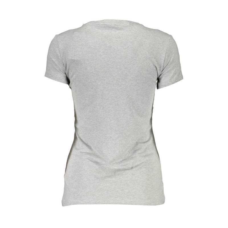 GUESS JEANS T-SHIRT MANICHE CORTE DONNA GRIGIO