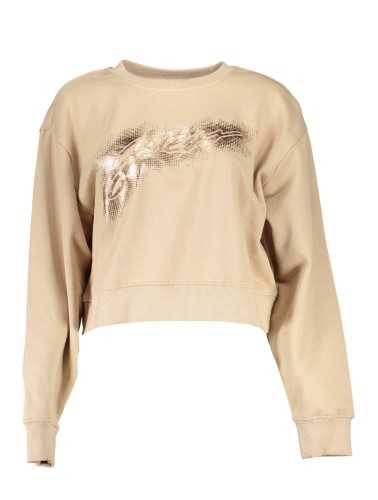 GUESS JEANS SWEATSHIRT WITHOUT ZIP WOMAN BEIGE