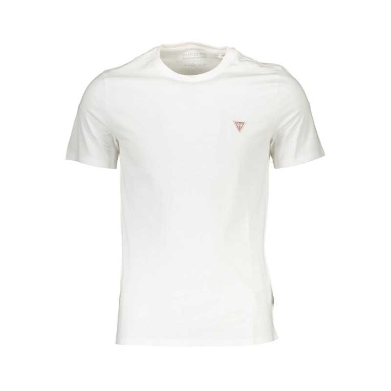 GUESS JEANS T-SHIRT MANICHE CORTE UOMO BIANCO