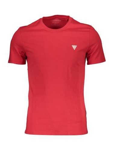 GUESS JEANS T-SHIRT MANICHE CORTE UOMO ROSSO