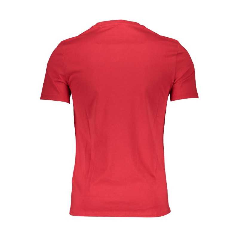 GUESS JEANS T-SHIRT MANICHE CORTE UOMO ROSSO