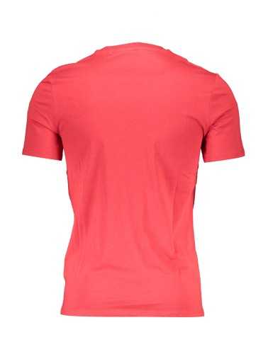 GUESS JEANS T-SHIRT MANICHE CORTE UOMO ROSSO